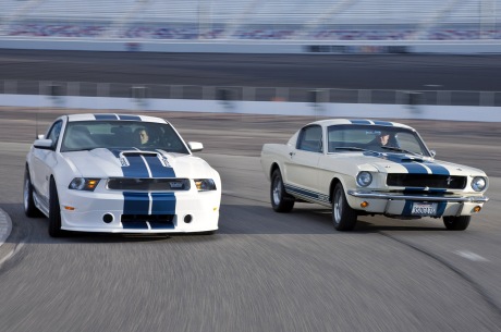 2010 Shelby GT350 and 1965 Shelby GT350 Mustangs